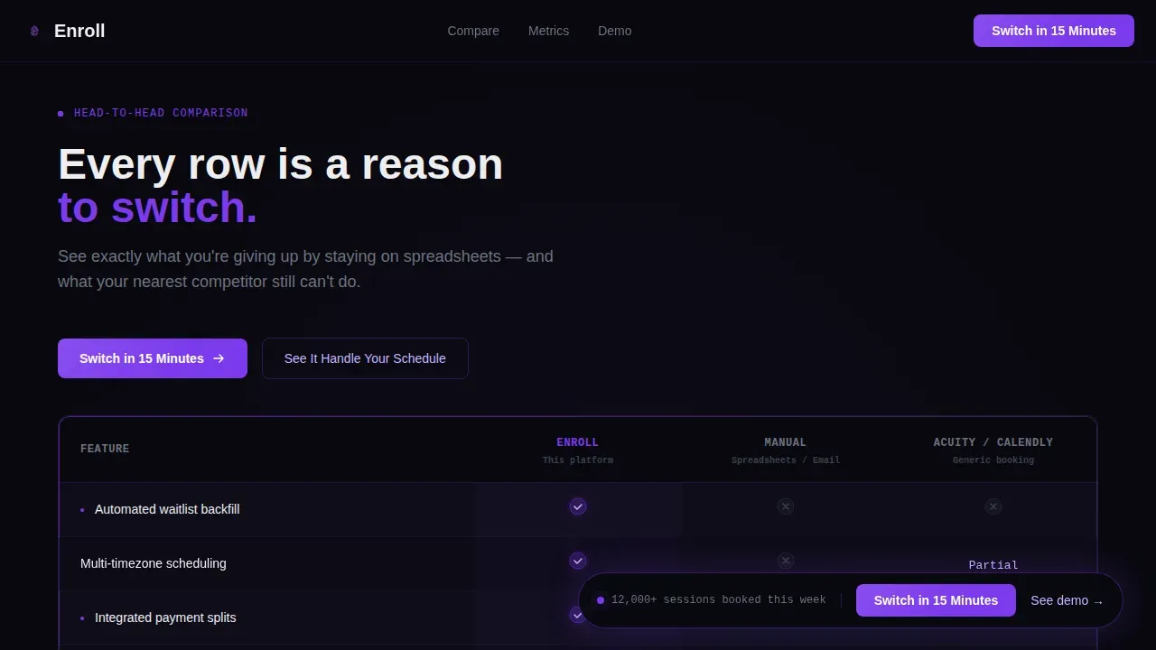 Data-Driven Learning Platform Landing Page Template