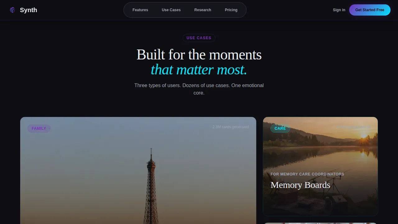 Smart Elderly Care Landing Page Template