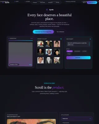 Smart Elderly Care Landing Page Template