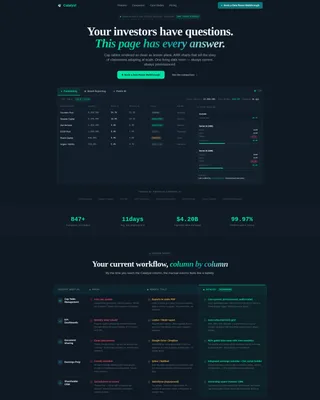 Edtech Investor Relations Landing Page Template