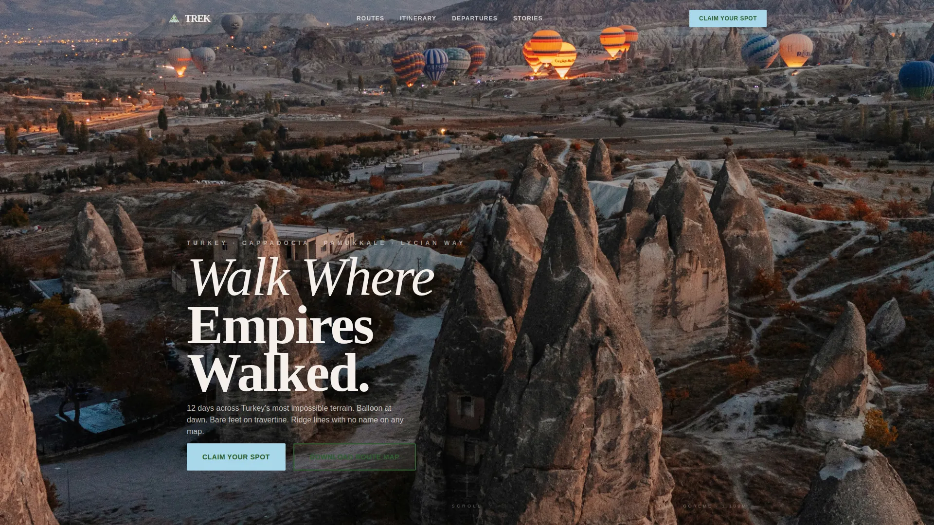 Turkey Adventure Tour Landing Page Template