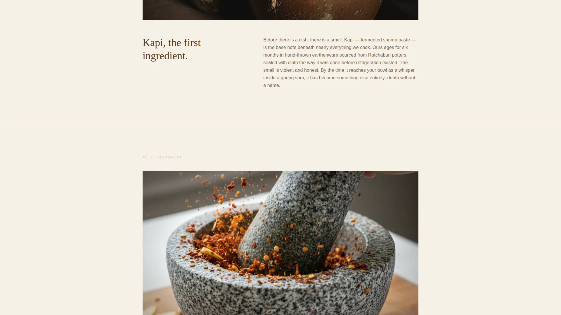 Thai Fine Dining Landing Page Template