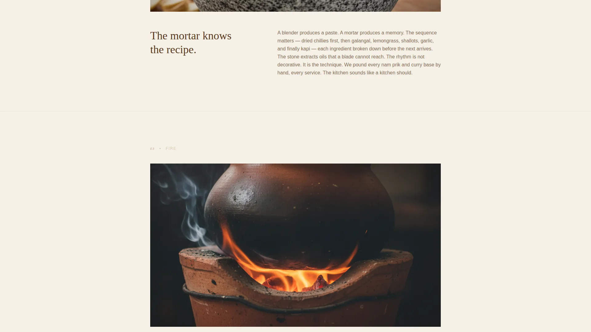 Thai Fine Dining Landing Page Template