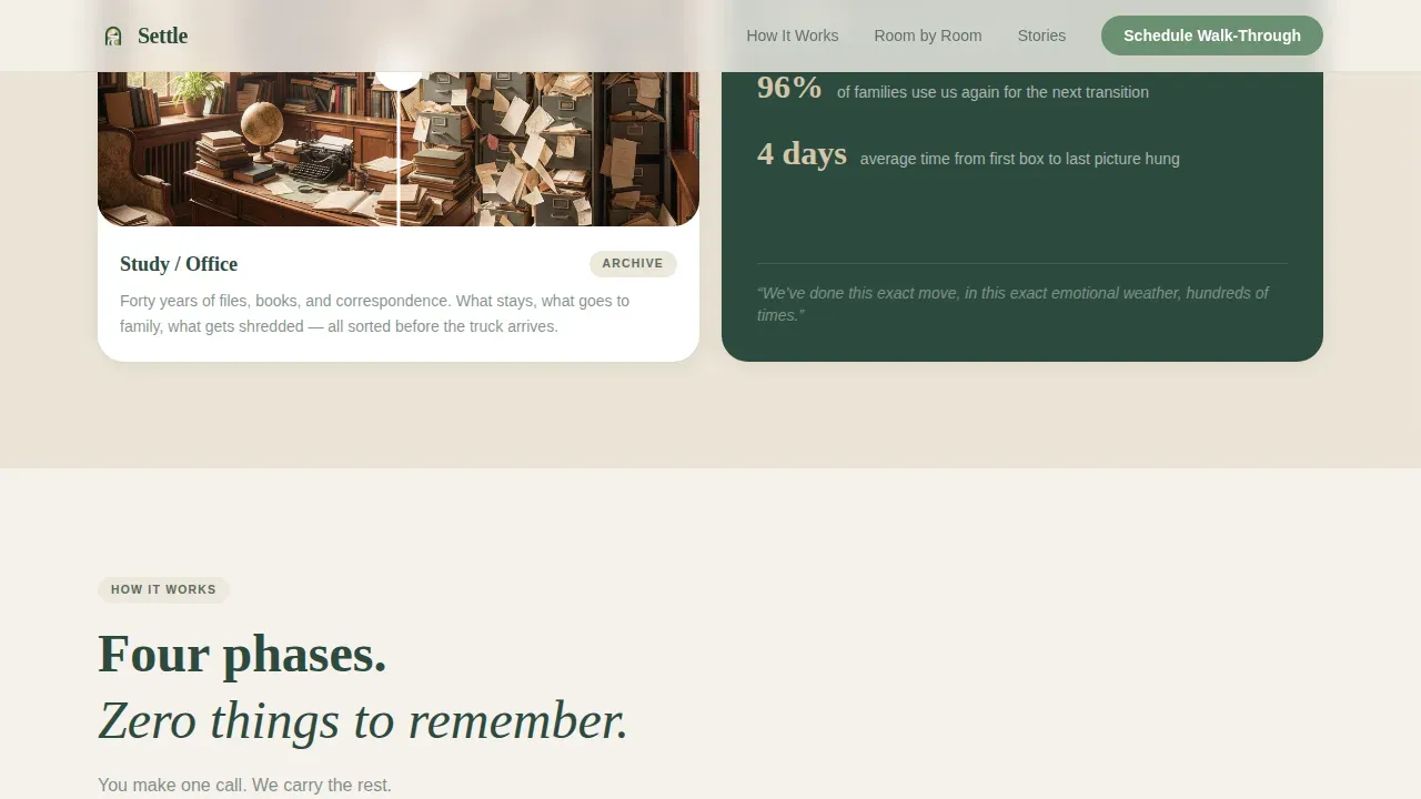 Moving & Relocation Booking Website Template