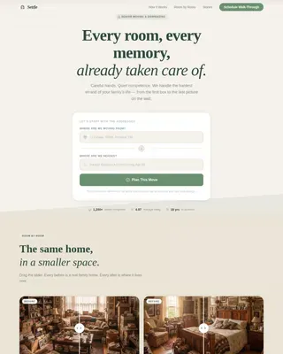 Moving & Relocation Booking Website Template