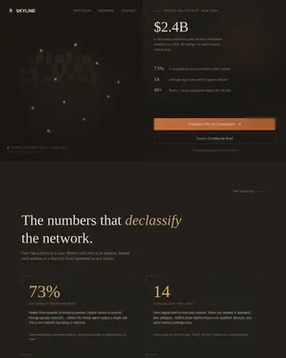 Luxury Real Estate Agent Landing Page Template