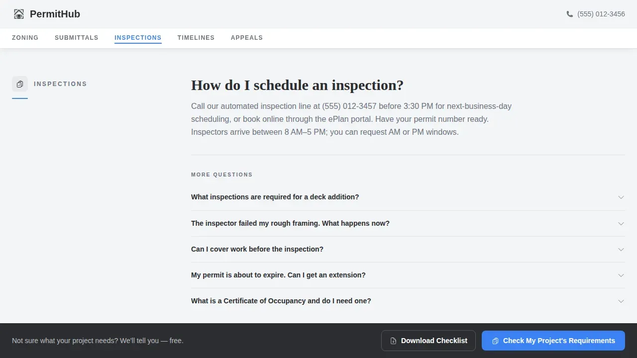 Regulatory & Licensing FAQ & Common Questions Website Template
