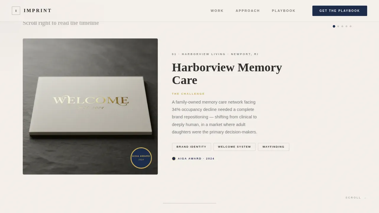 Compassionate Senior Care Branding Landing Page Template