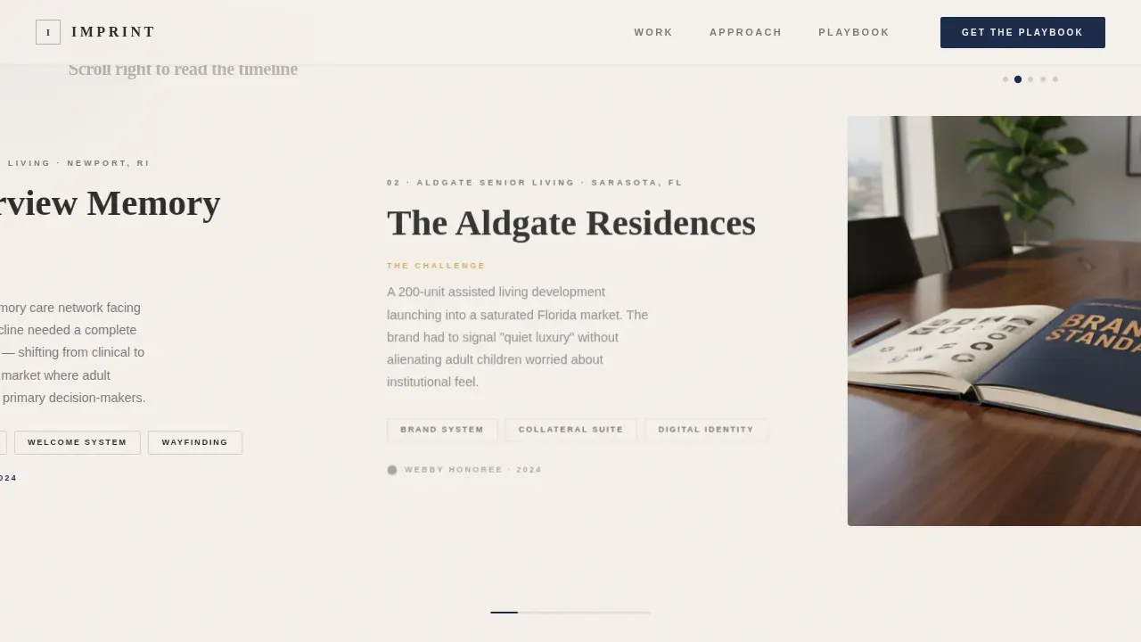 Compassionate Senior Care Branding Landing Page Template
