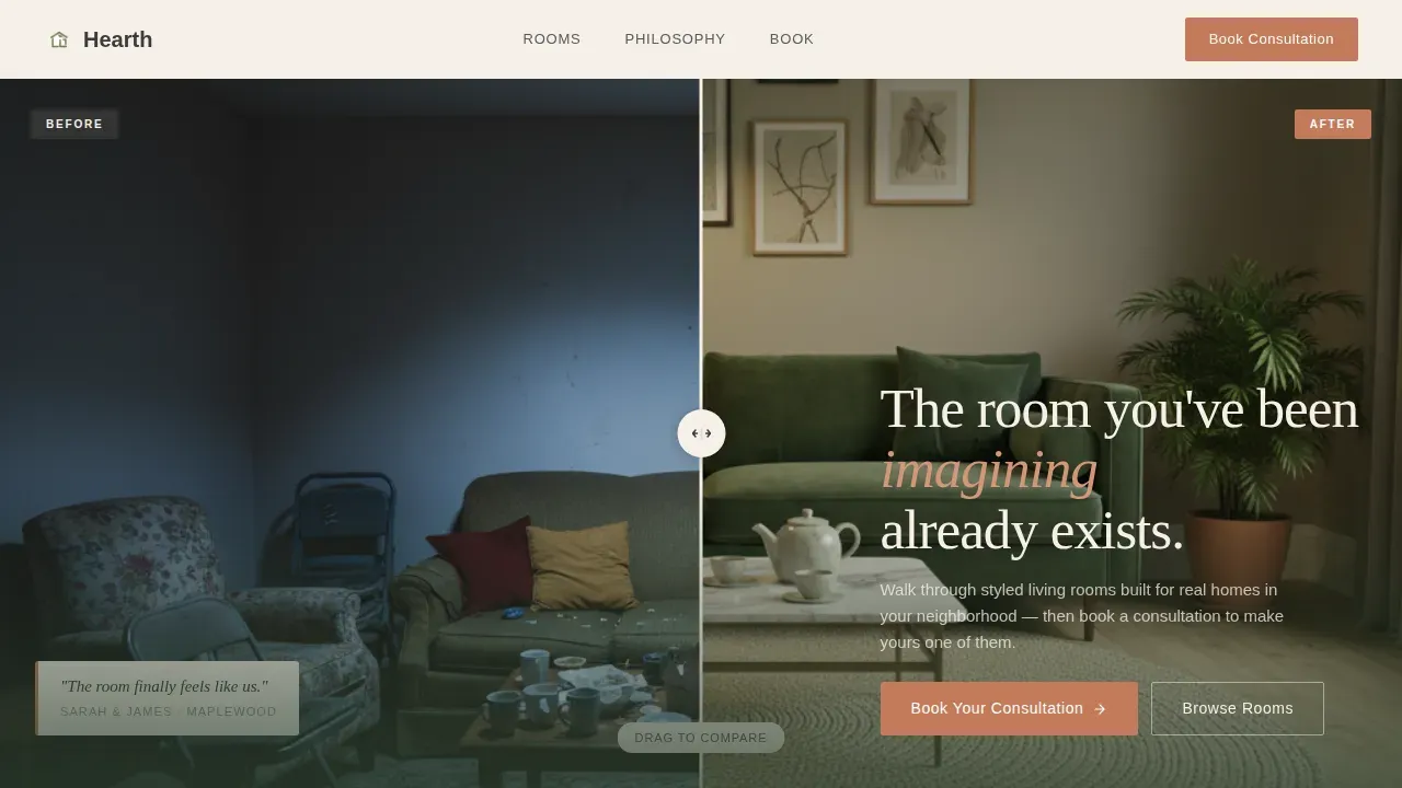 Refined Home Furnishings Landing Page Template