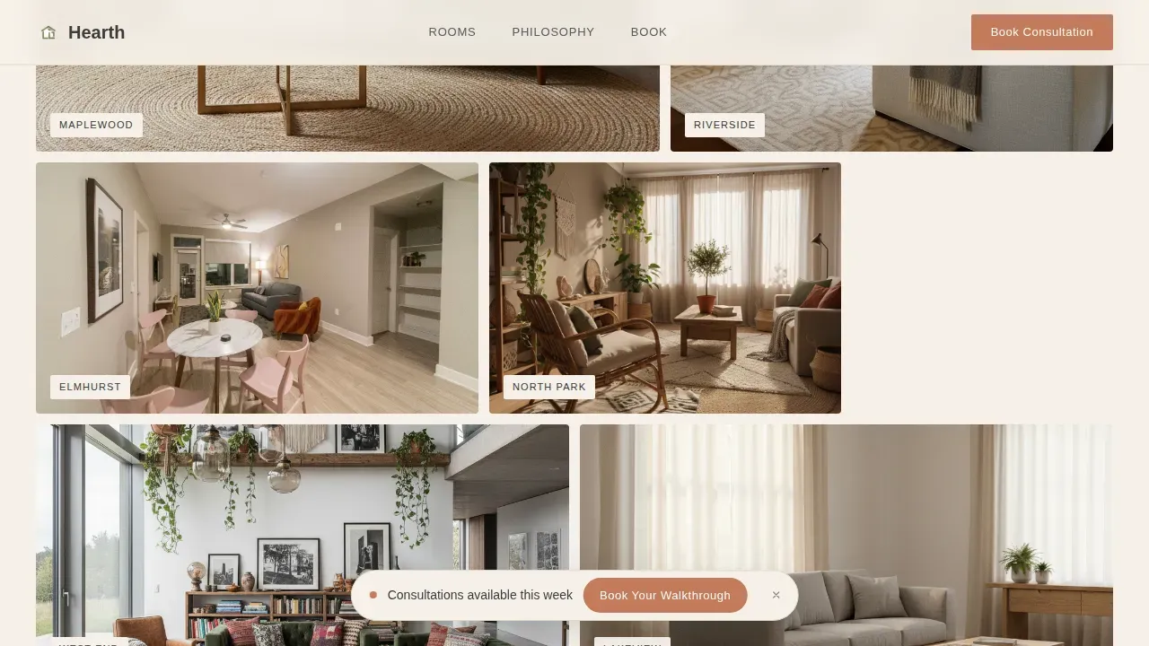 Refined Home Furnishings Landing Page Template