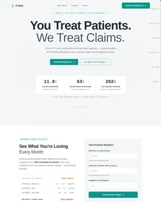 General Practitioner Cost Calculator Website Template