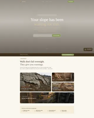 Retaining Wall Builder Landing Page Template