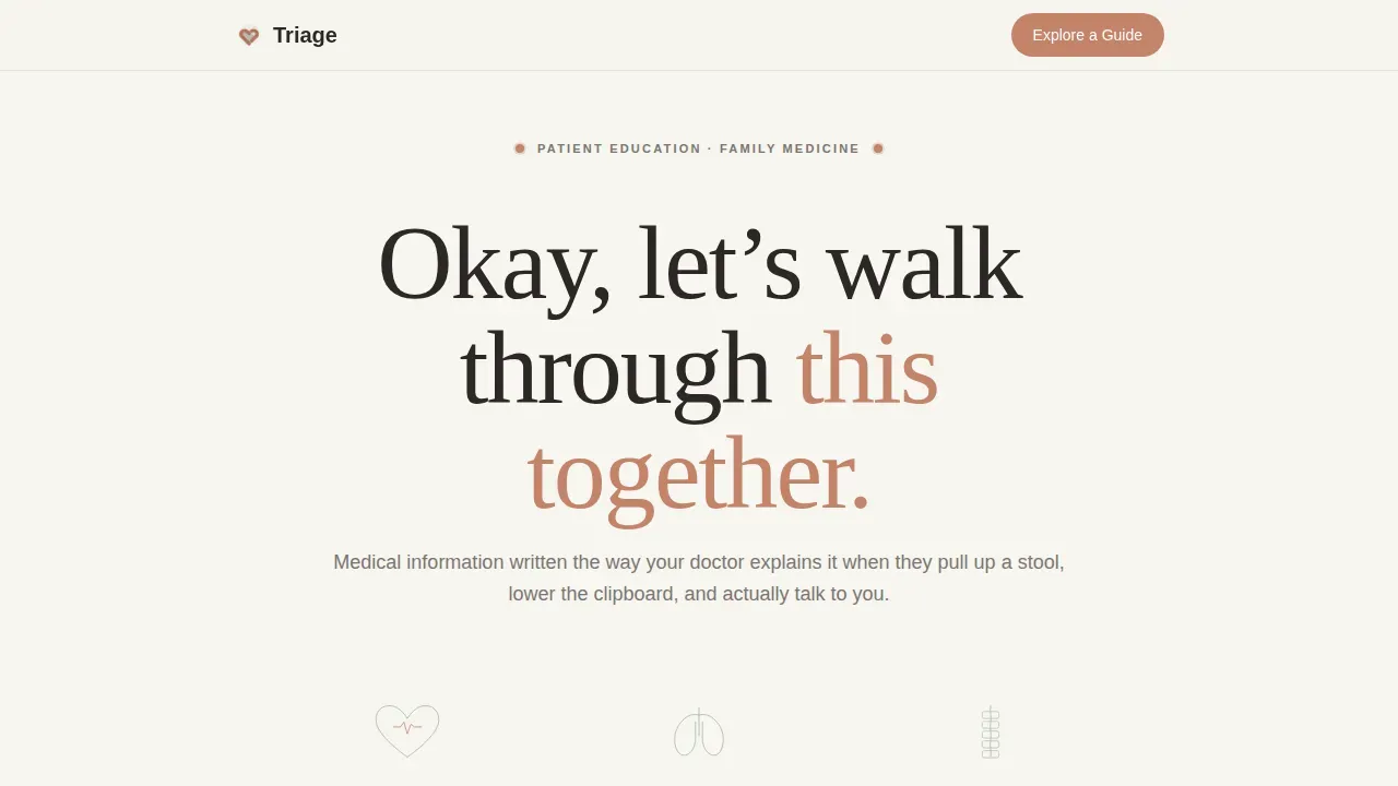 Accessible Primary Care Landing Page Template