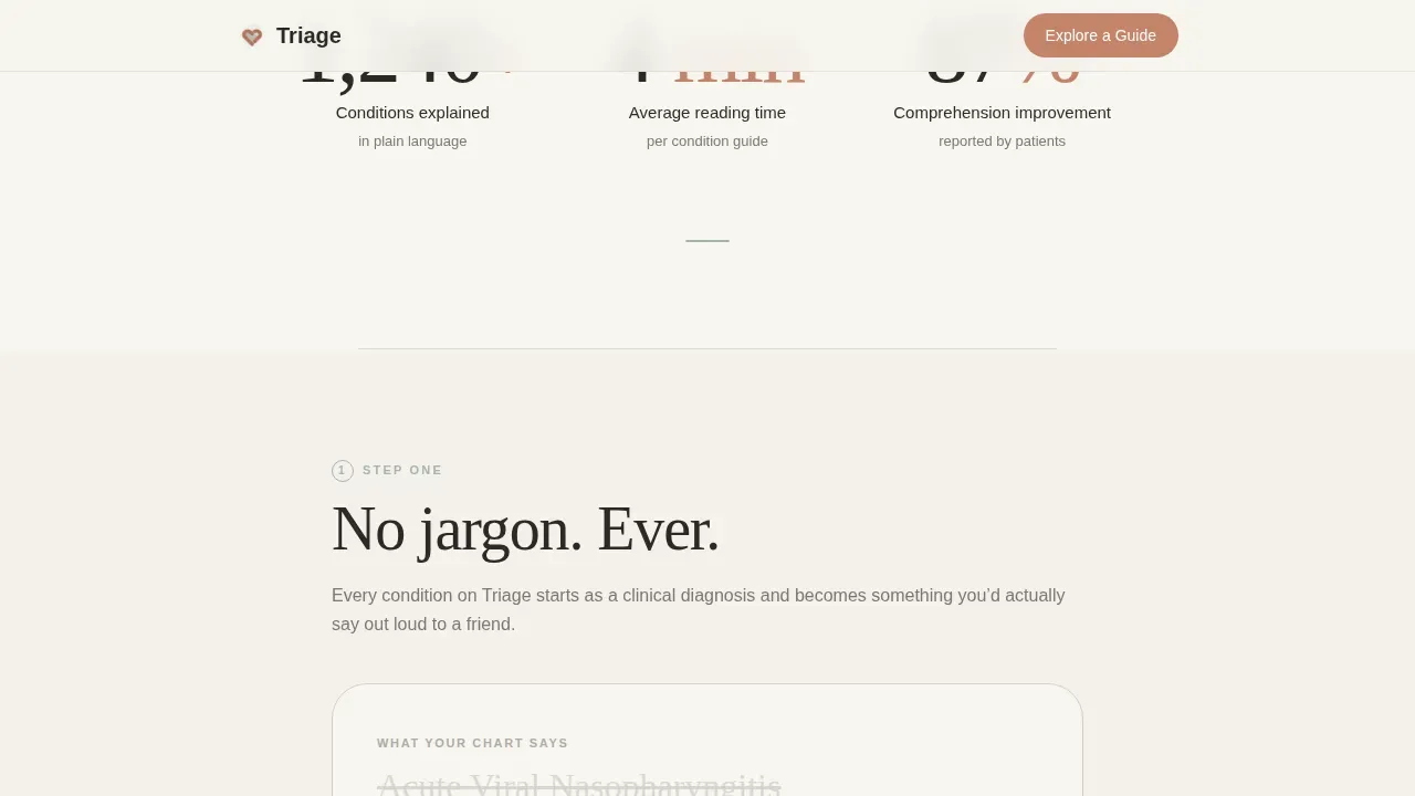 Accessible Primary Care Landing Page Template
