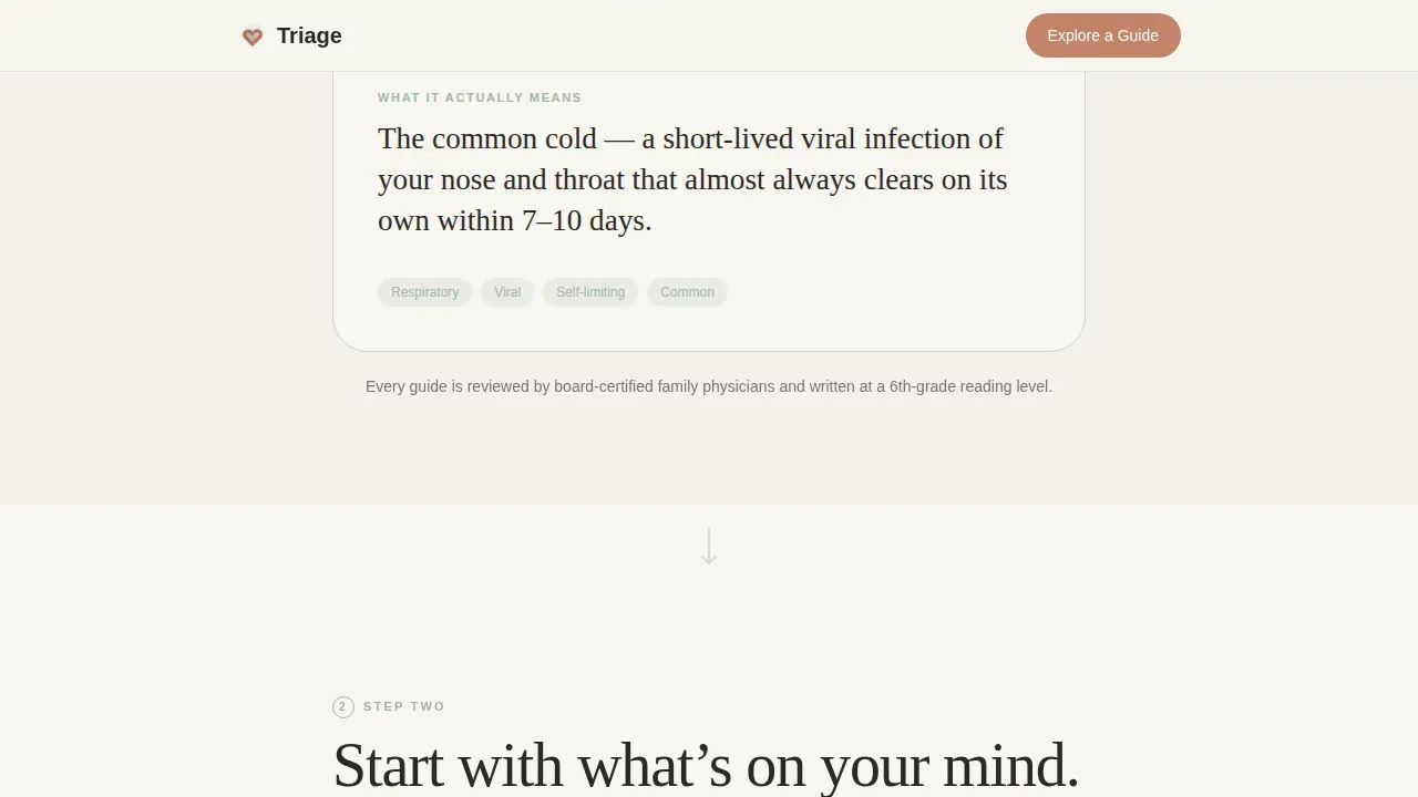 Accessible Primary Care Landing Page Template