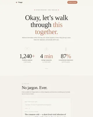 Accessible Primary Care Landing Page Template