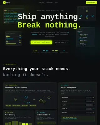 Rapid Logistics Platform Landing Page Template