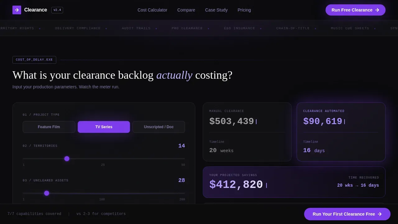 Intelligent Compliance Platform Landing Page Template
