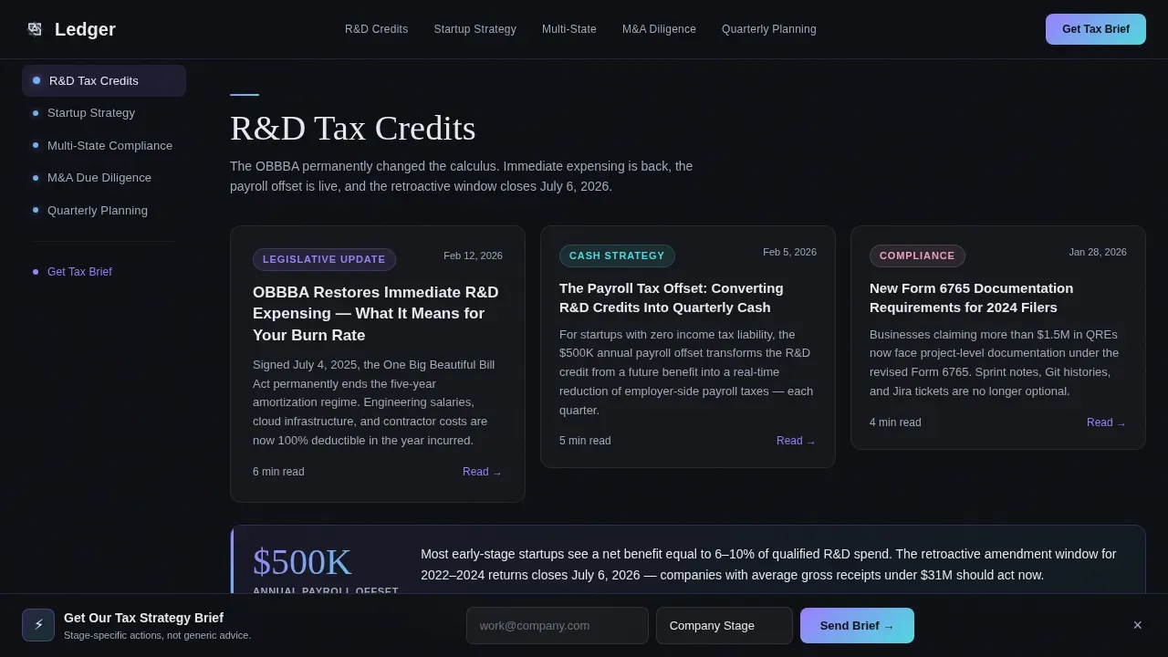 Accounting Firm Landing Page Template | Tax Strategy Hub