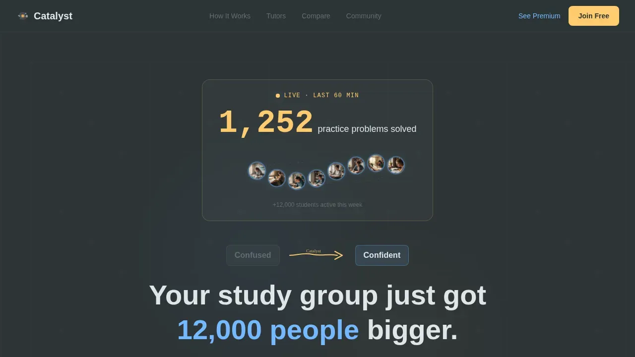 Chemistry Exam Prep Landing Page Template