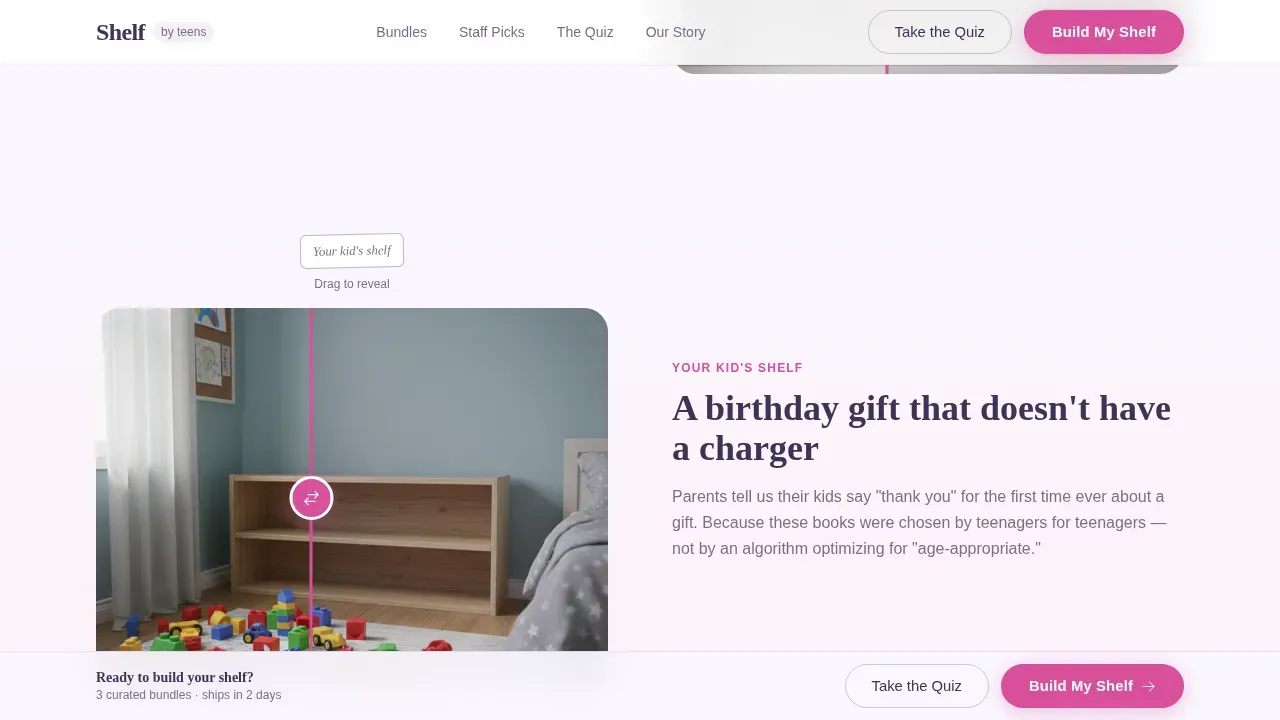 Community Youth Bookshop Landing Page Template