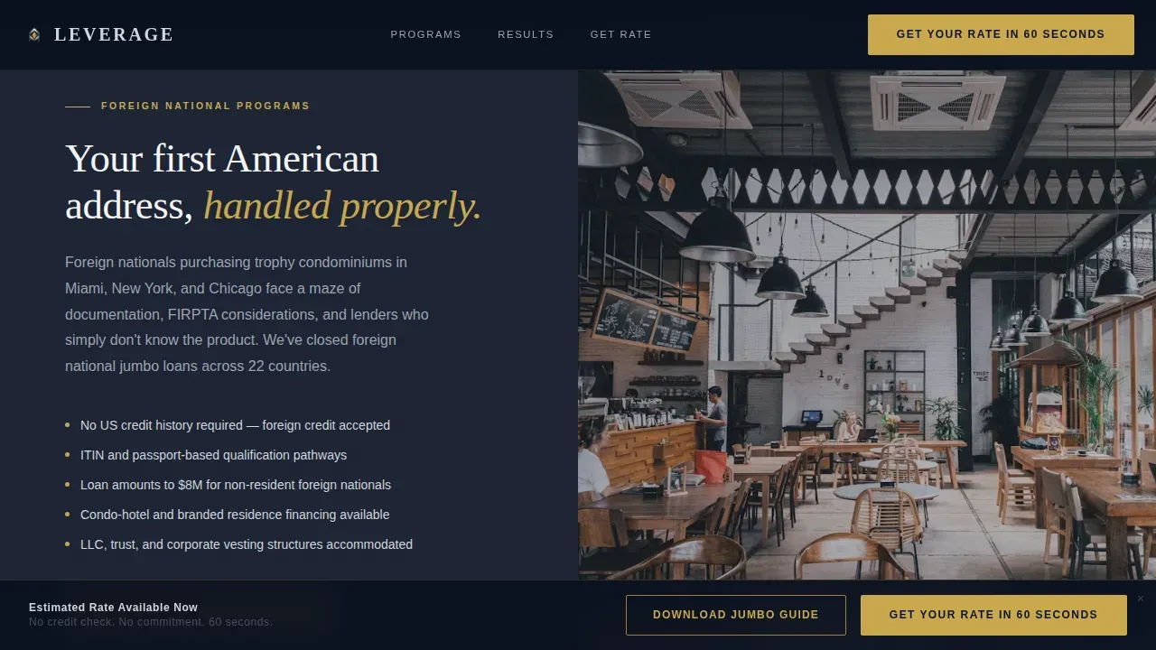 Elite Mortgage Advisory Landing Page Template