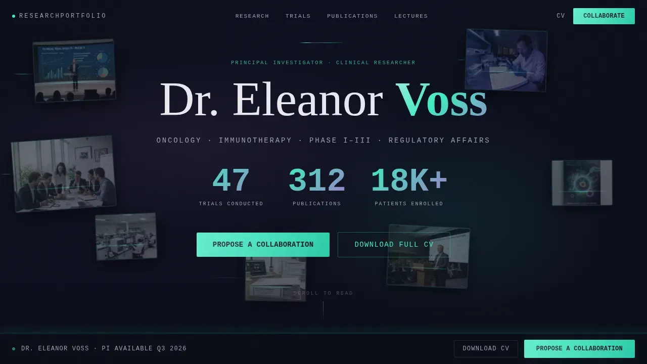 Expert Clinical Practice Landing Page Template