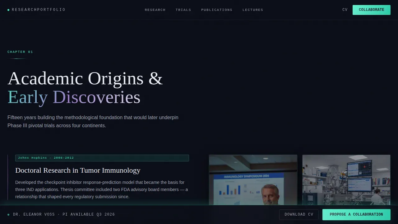 Expert Clinical Practice Landing Page Template