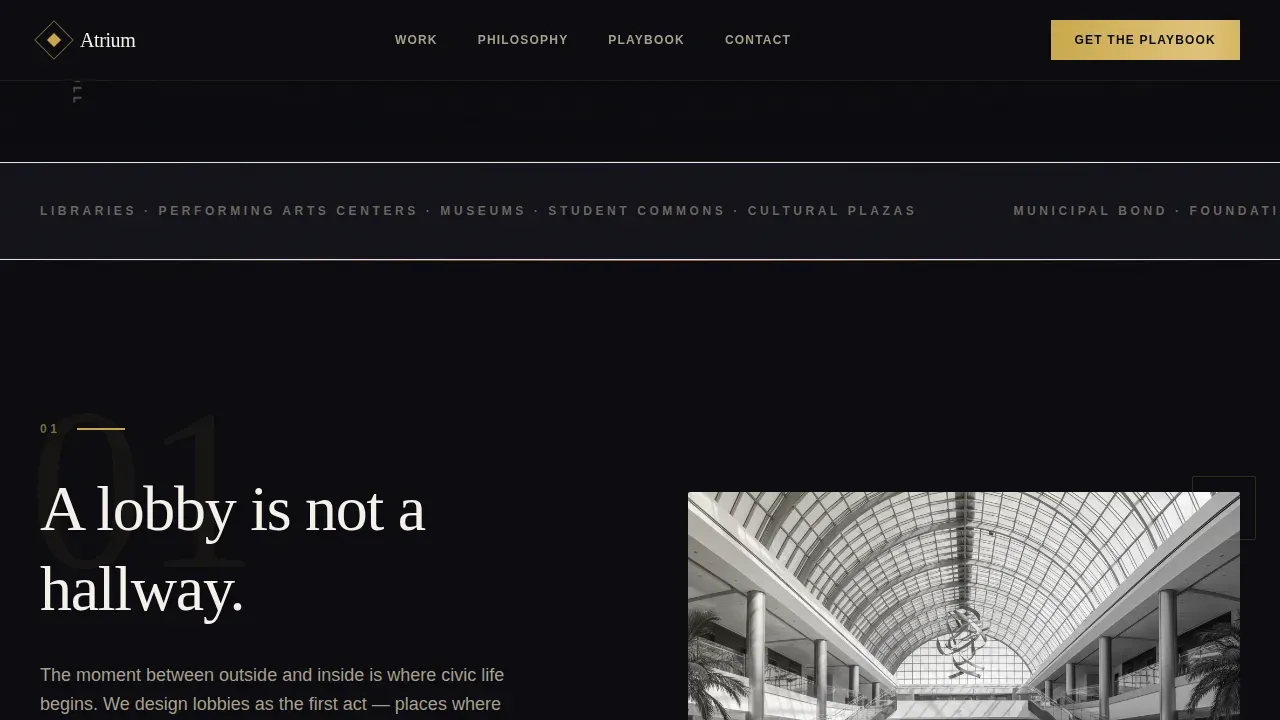Visionary Architectural Design Landing Page Template