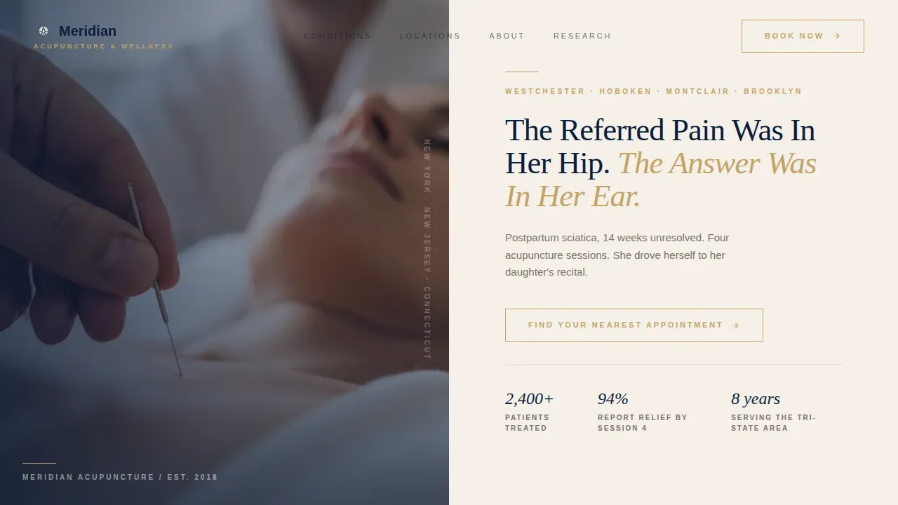 Proven Acupuncture Clinic Landing Page Template
