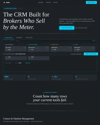 Marine Vertical SaaS Comparison Website Template