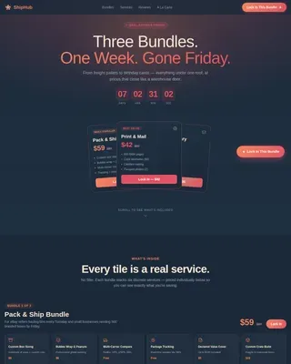 Premium Local Brick & Mortar Business Pre-Launch & Coming Soon Website Template