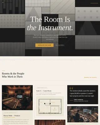 Acoustic & Specialty Design Blog Website Template