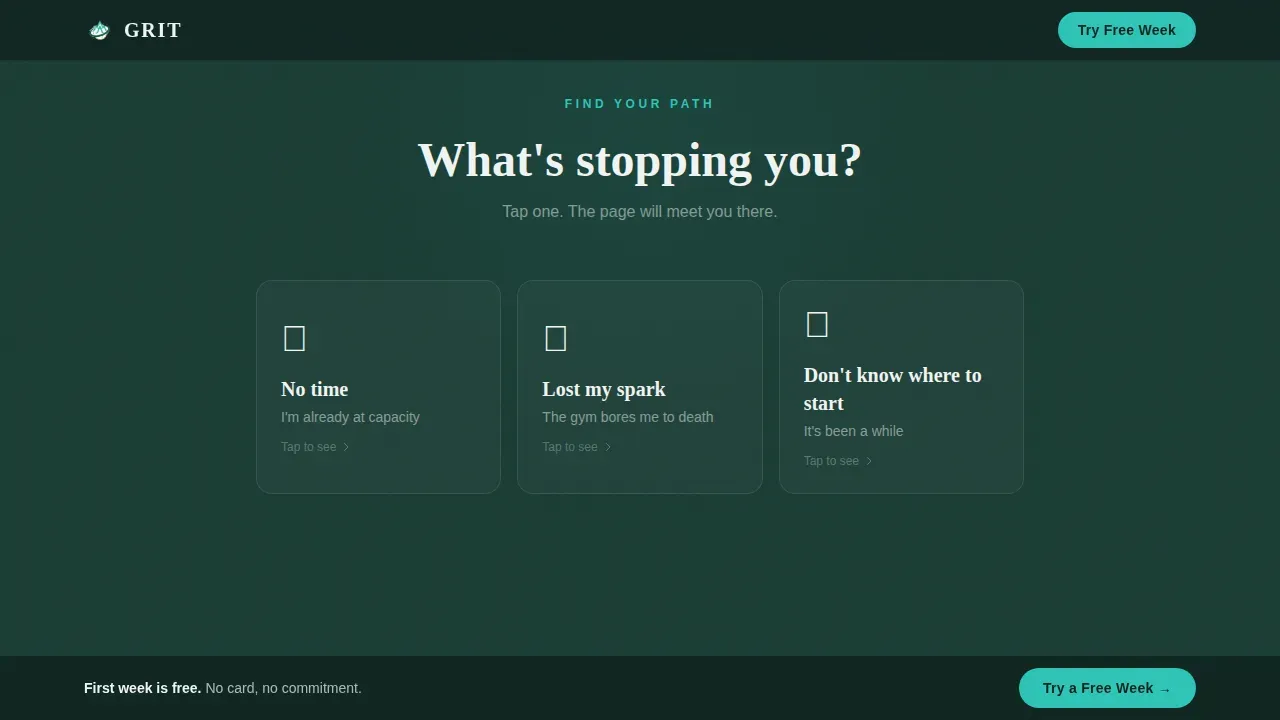 Intensive Outdoor Fitness Landing Page Template