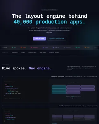 Design System & Component Library Portfolio Website Template