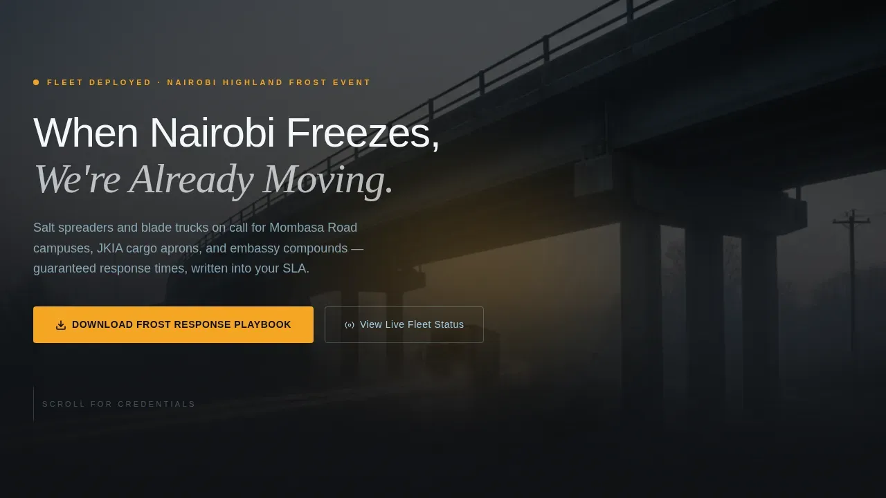 Swift Winter Response | Free Website Template | Rocket