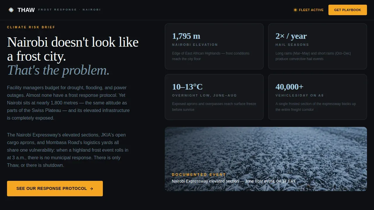 Swift Winter Response | Free Website Template | Rocket