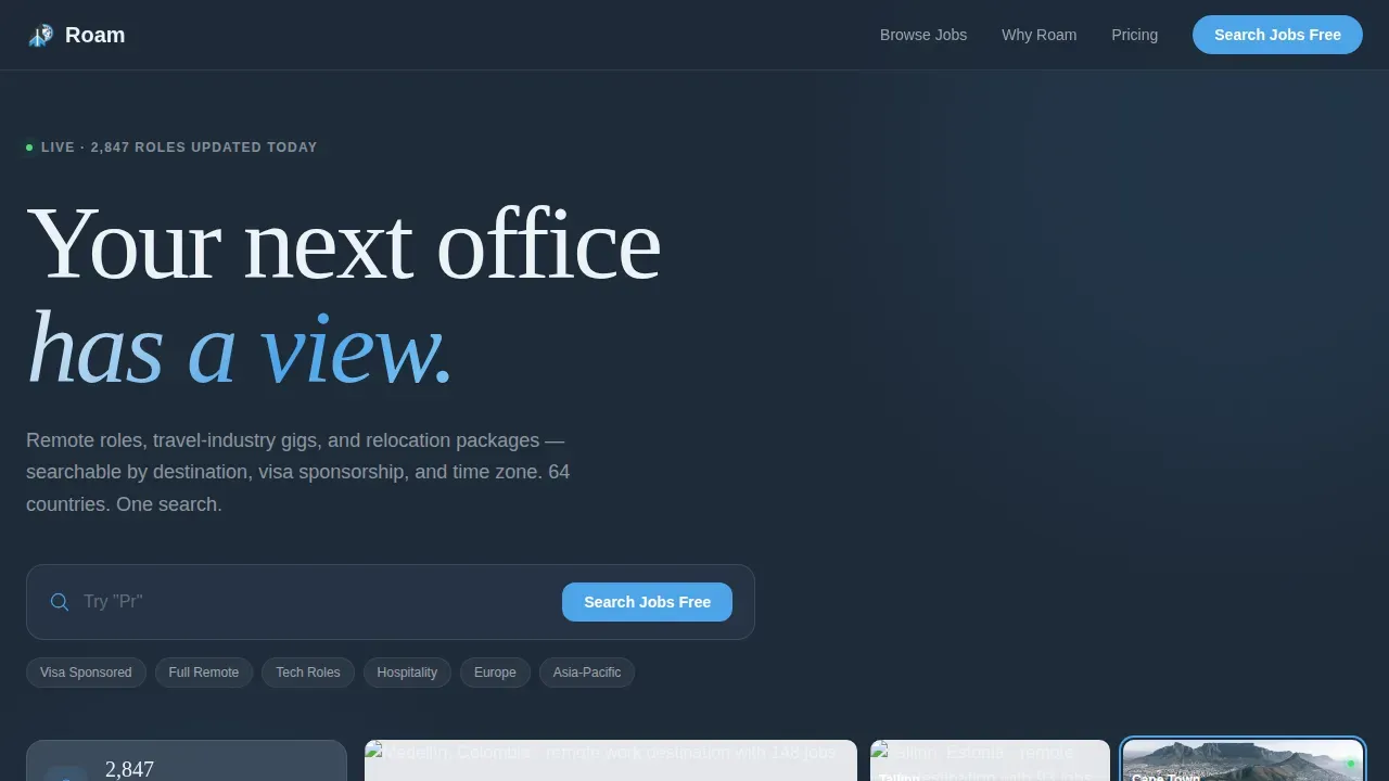 Flexible Career Marketplace Landing Page Template