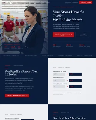 Strategic Retail Advisory Landing Page Template