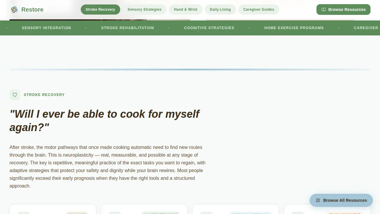 Expert Occupational Therapy Landing Page Template