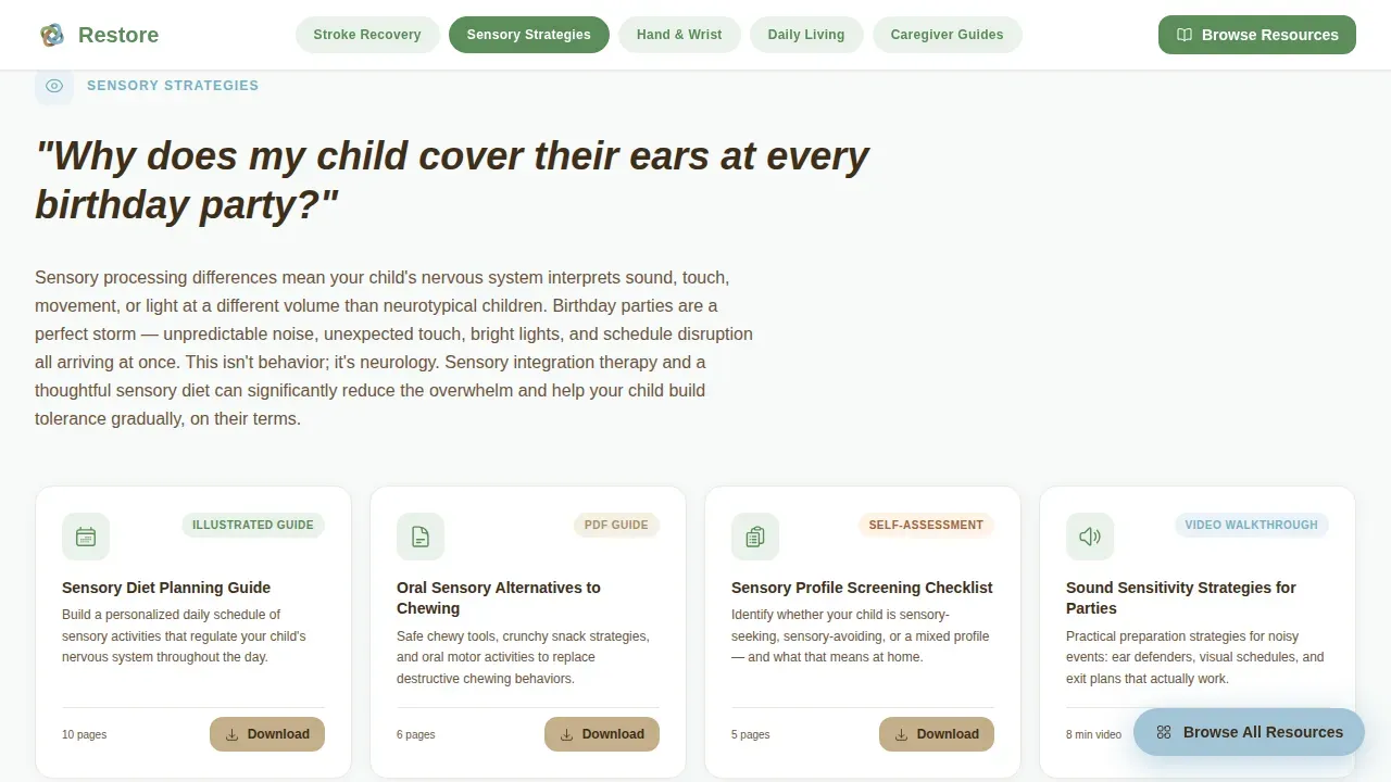 Expert Occupational Therapy Landing Page Template
