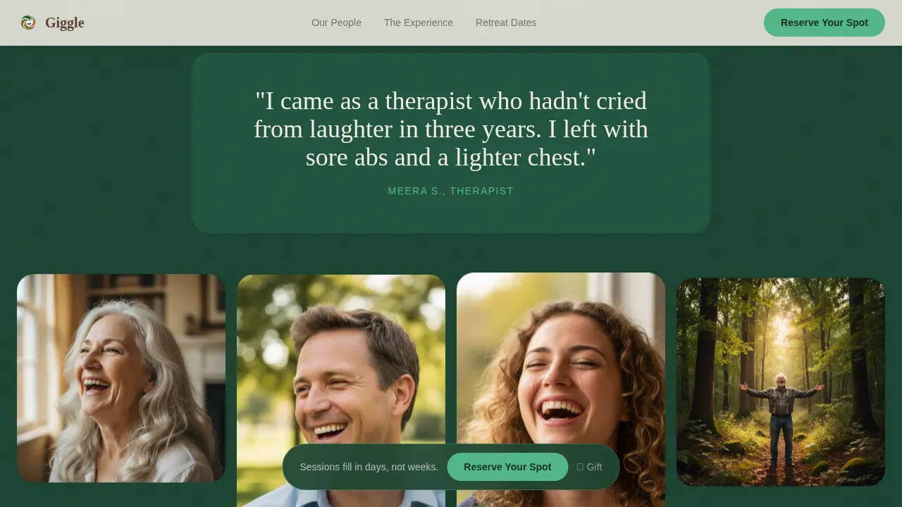 Wellness Modalities Appointment Booking Website Template