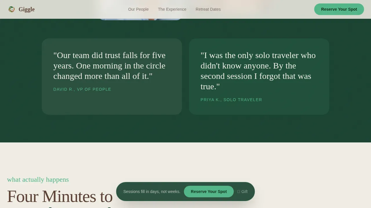 Wellness Modalities Appointment Booking Website Template