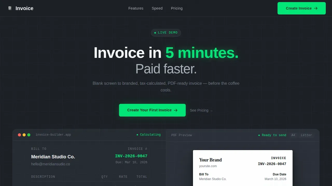 Micro-SaaS & Developer Tools Professional Website Template
