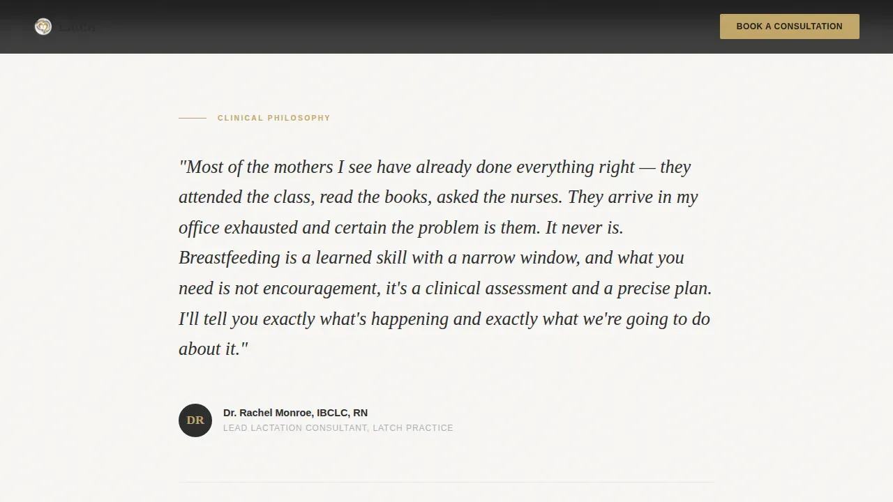 Certified Lactation Consultant Landing Page Template