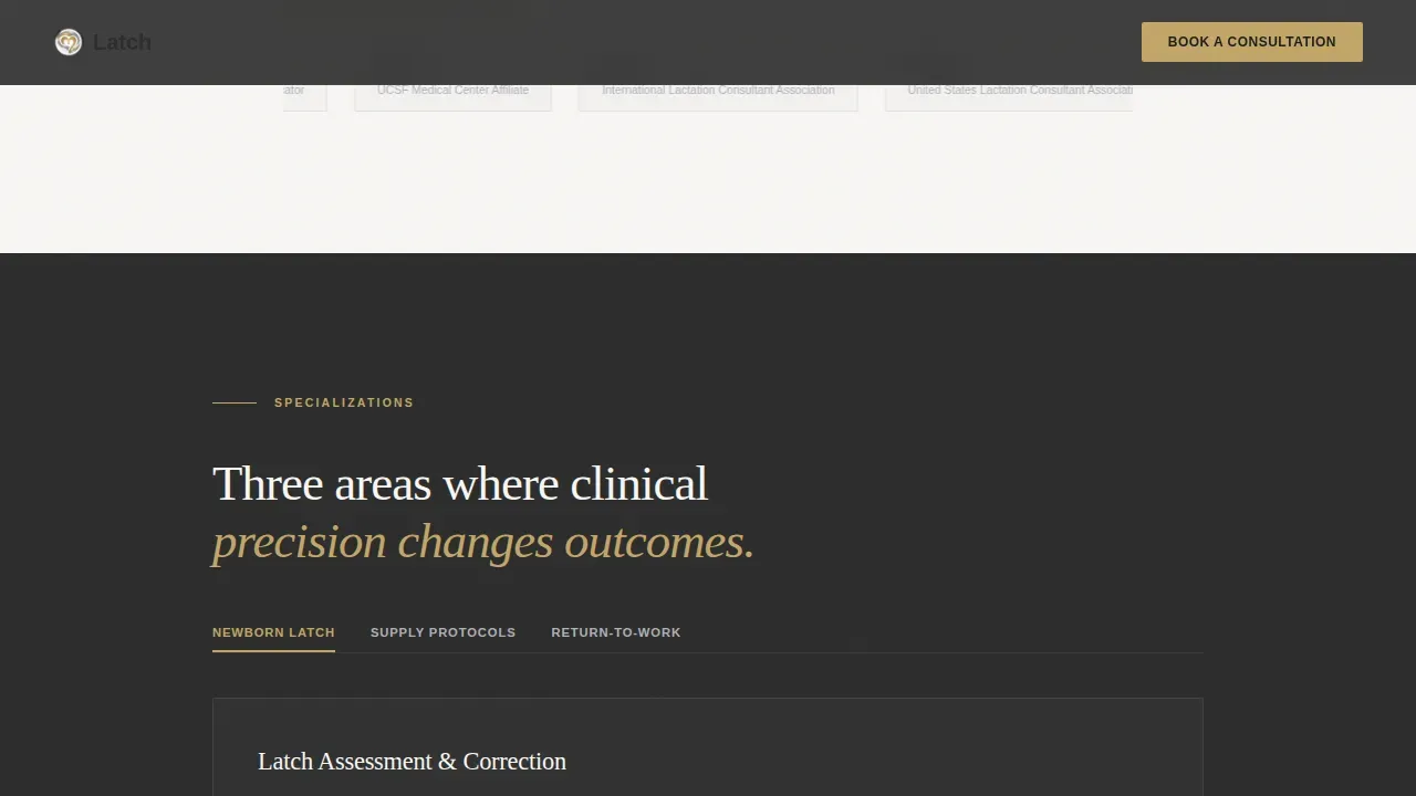 Certified Lactation Consultant Landing Page Template