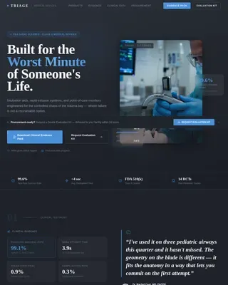 Clinical Device Landing Page