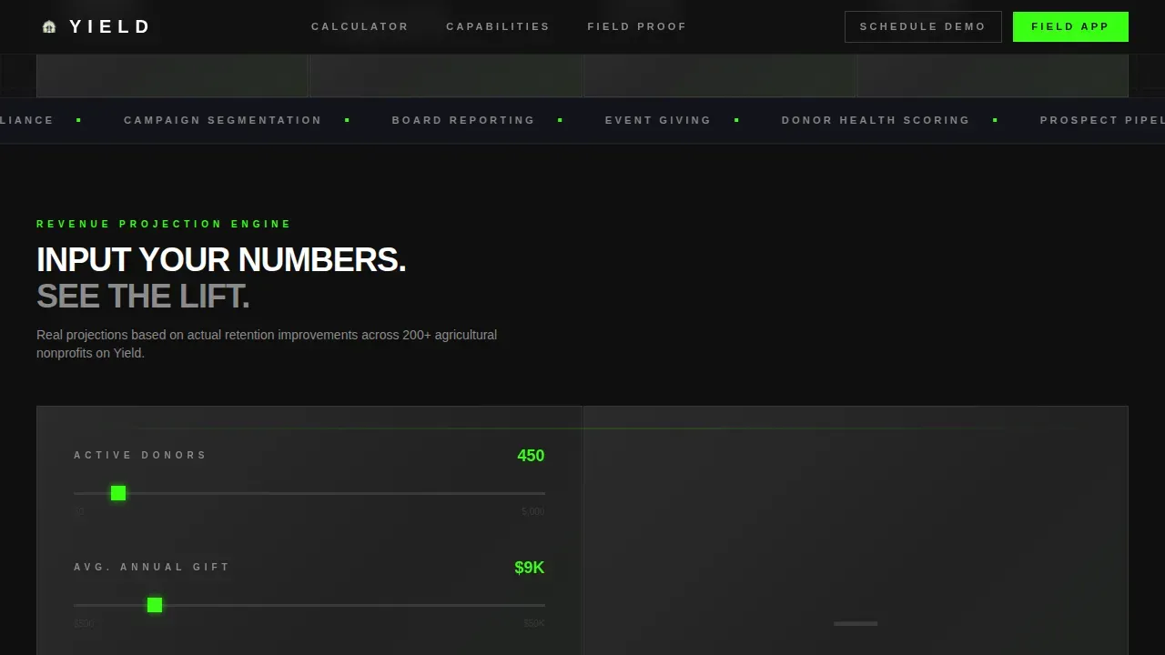 Minimalist Agriculture Funding Landing Page Template