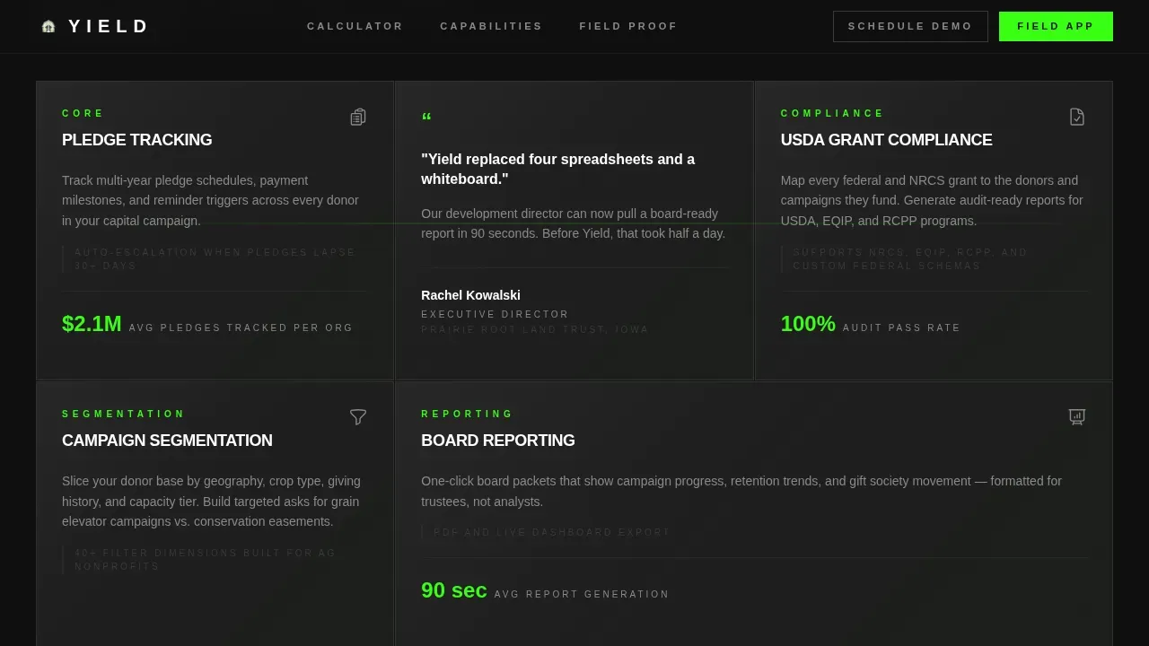 Minimalist Agriculture Funding Landing Page Template